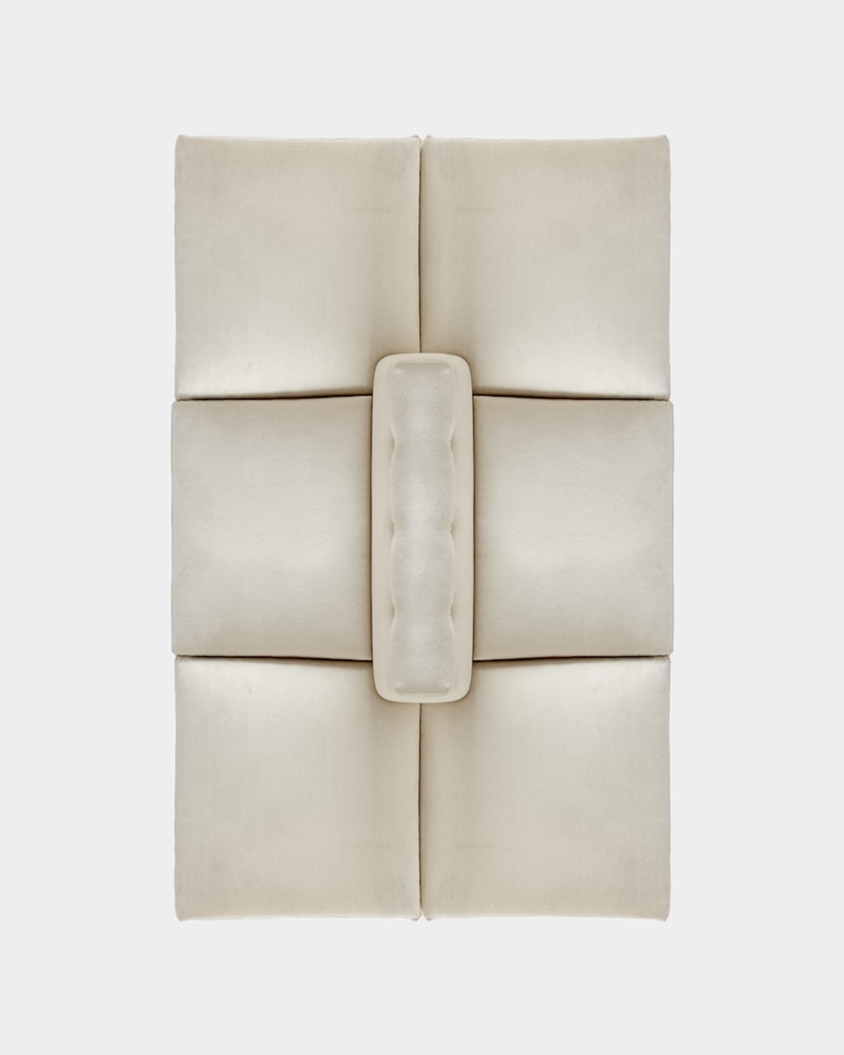 Peninsula Home Collection Serena Double-sided Sofa In Ivory/straw