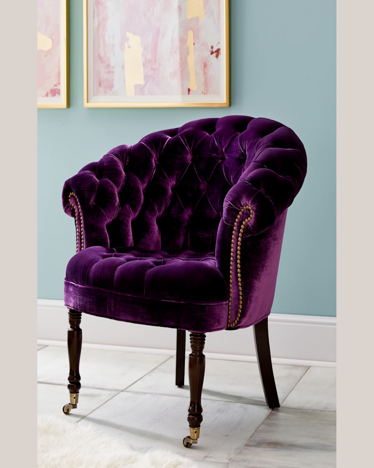 Haute House Sausalito Chair In Dark Purple