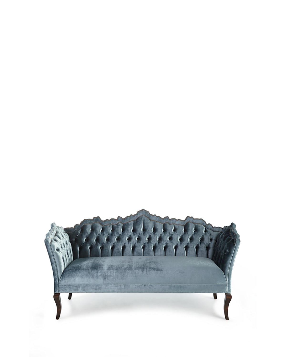 Shop Haute House Bellissimo Sofa 86" In Lt. Teal