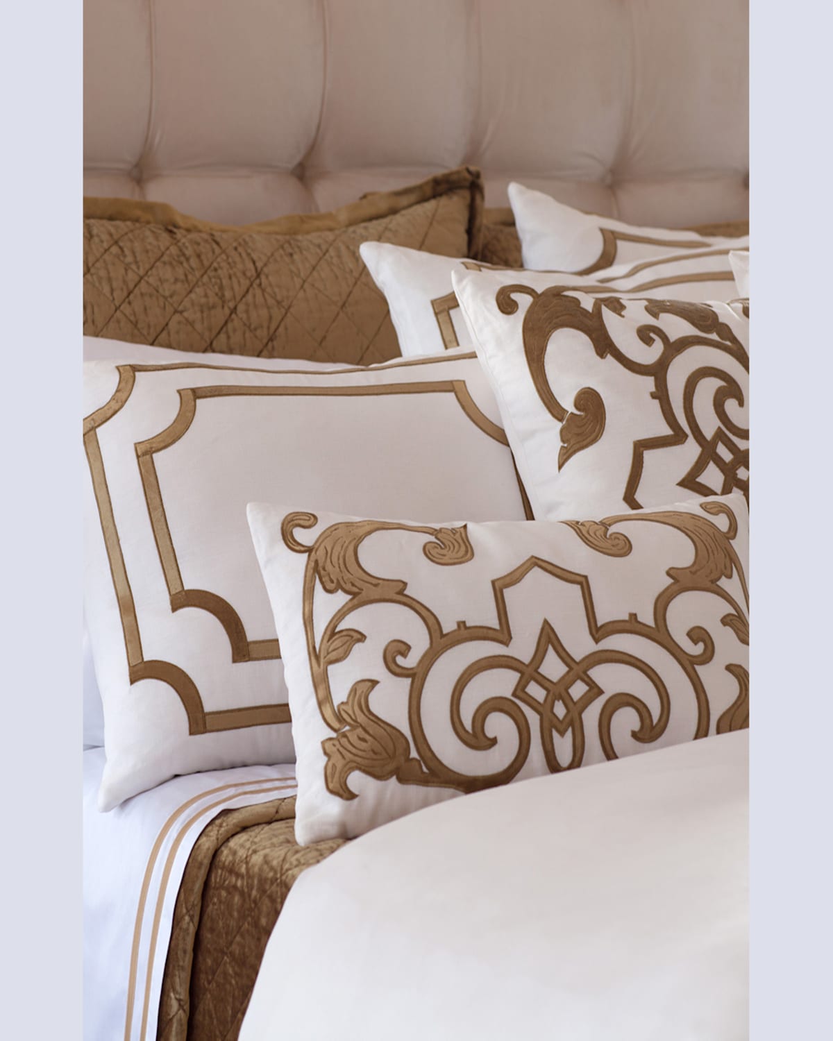Lili Alessandra King Soho Sham In Silver