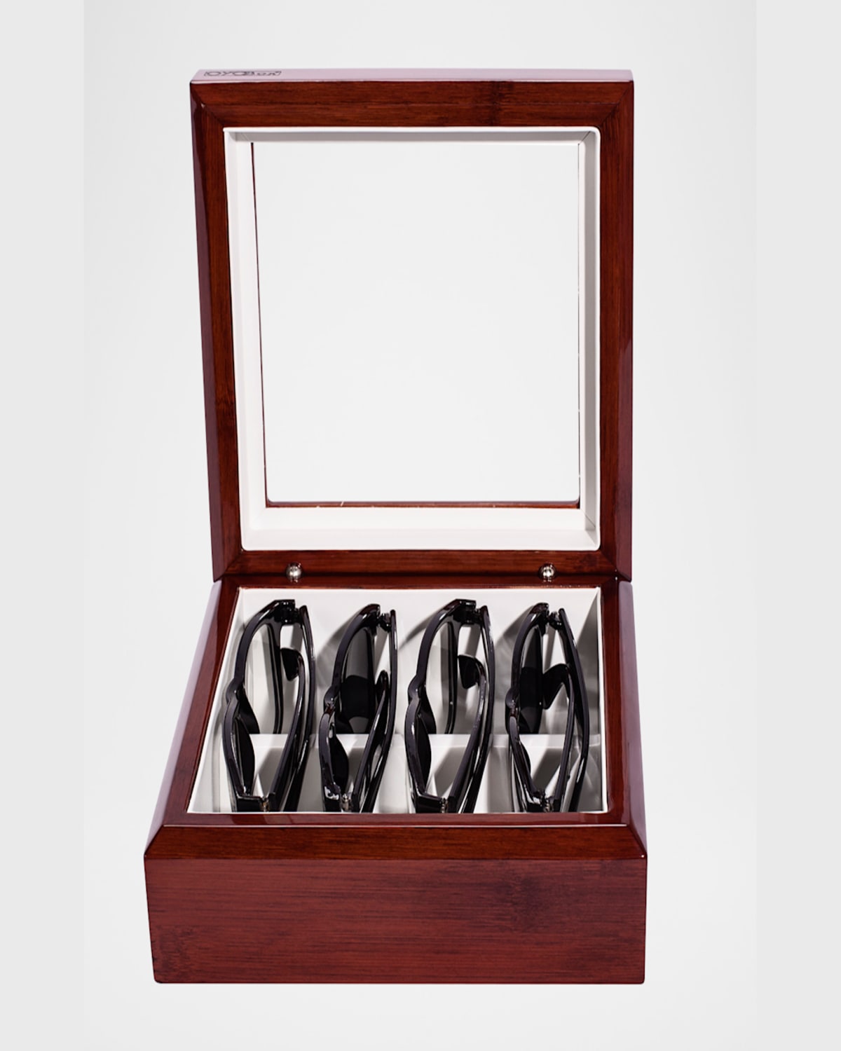 Oyobox Mini Eyewear Organizer Case In Mahogany