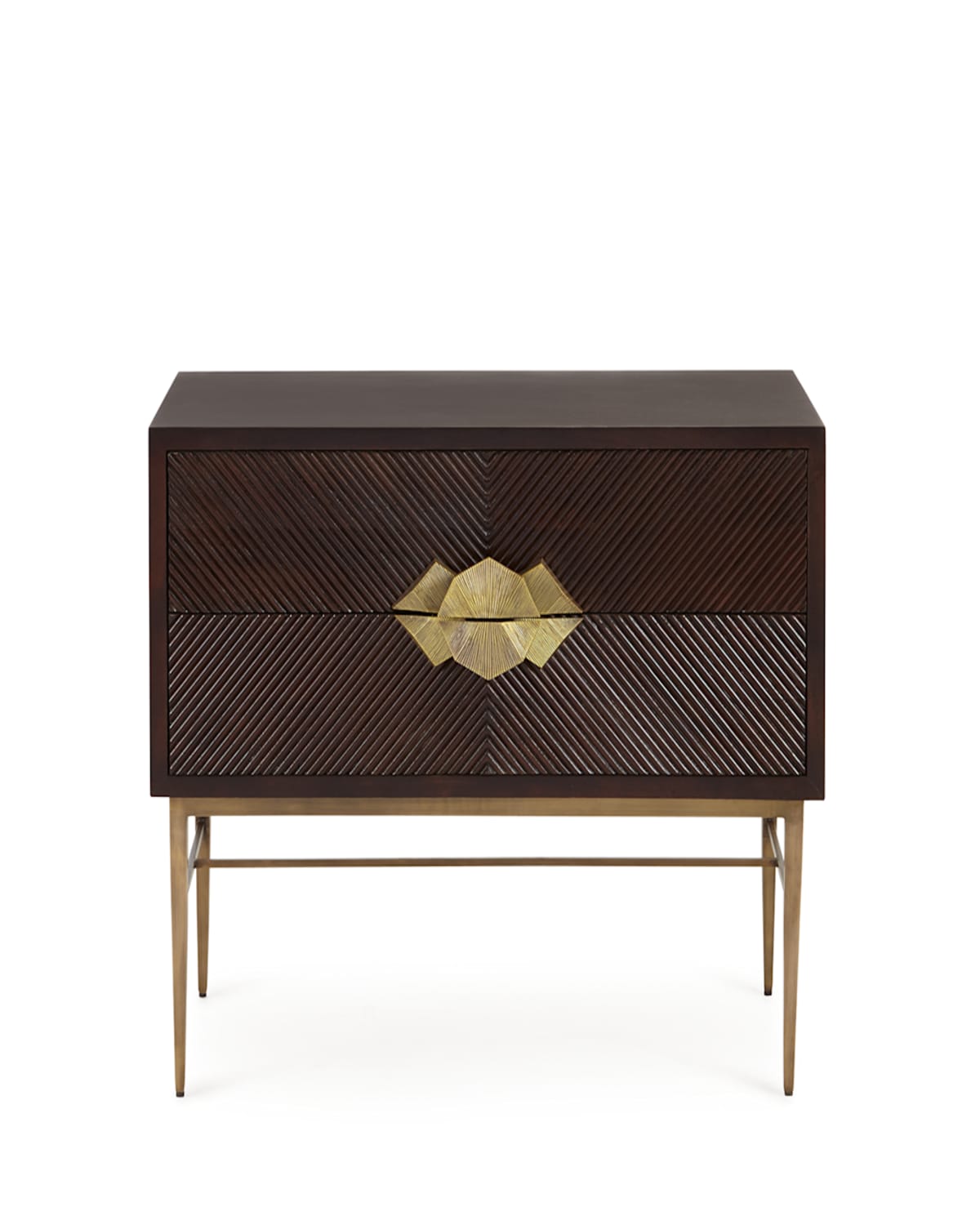 Global Views Byron Two-drawer Chest In Brown
