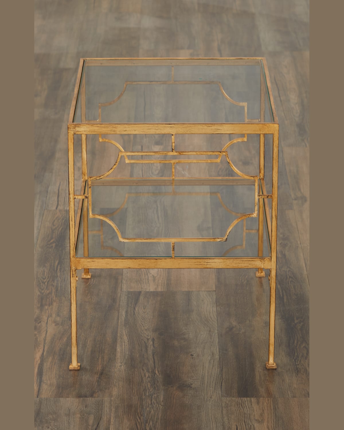 The Uttermost Co Arta Cubed End Table In Gold