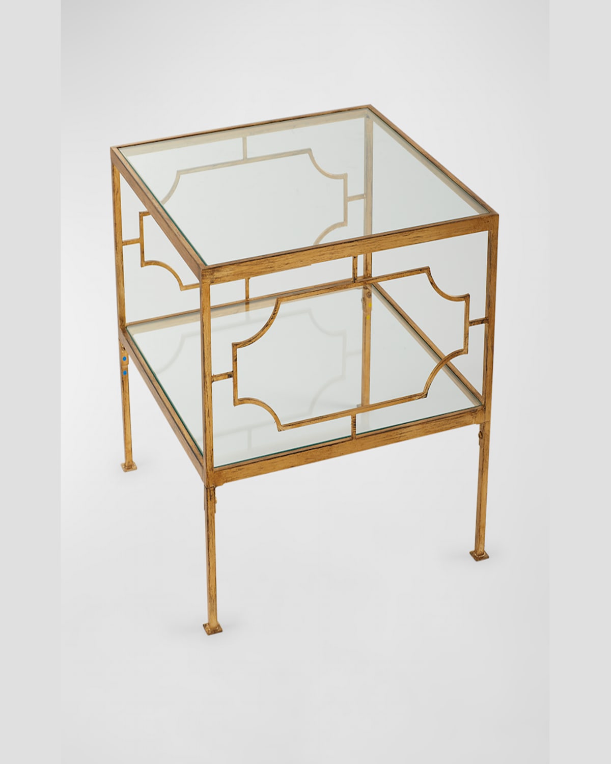 The Uttermost Co Arta Cubed End Table In Gold