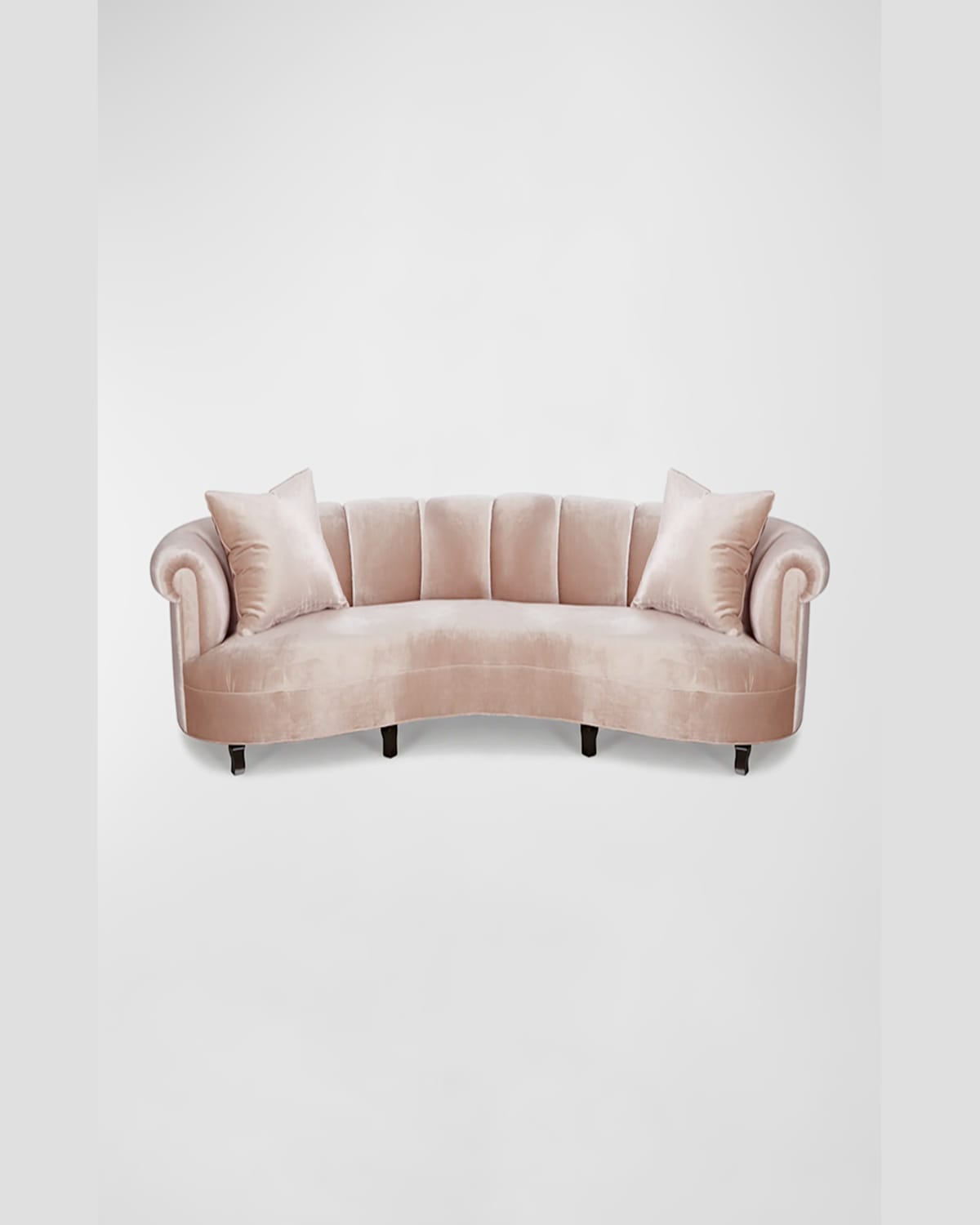 Haute House Audrey Channel-tufted Sofa, 123" In Amethyst
