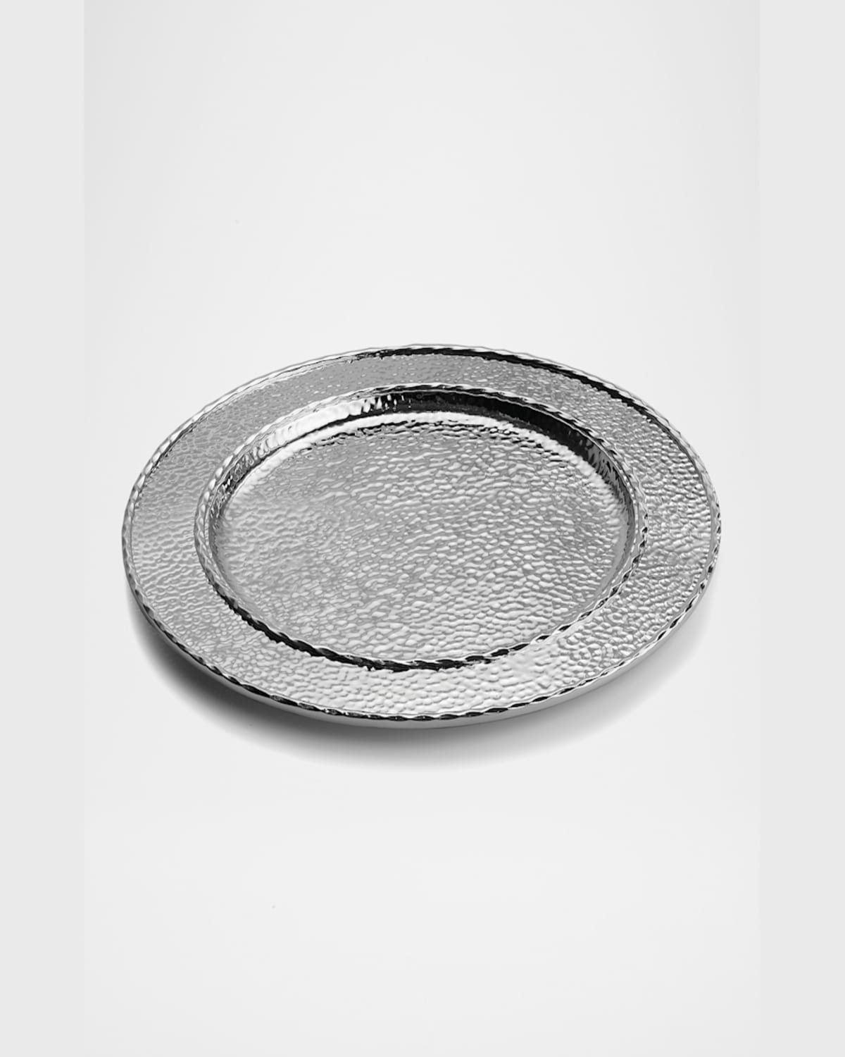 Michael Aram Hammertone Charger Plate In Silver