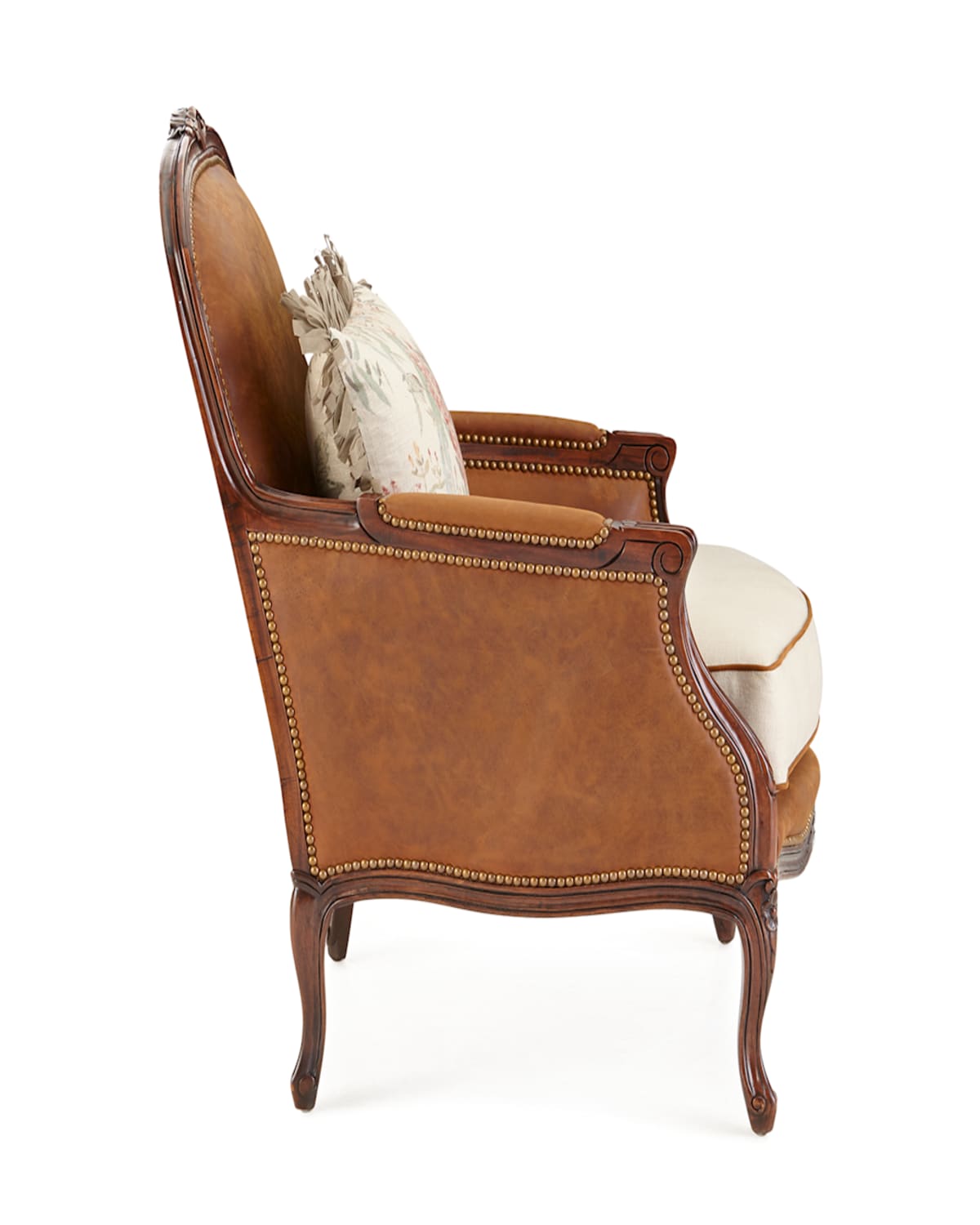 Massoud Cosette Chair In Medium Brown