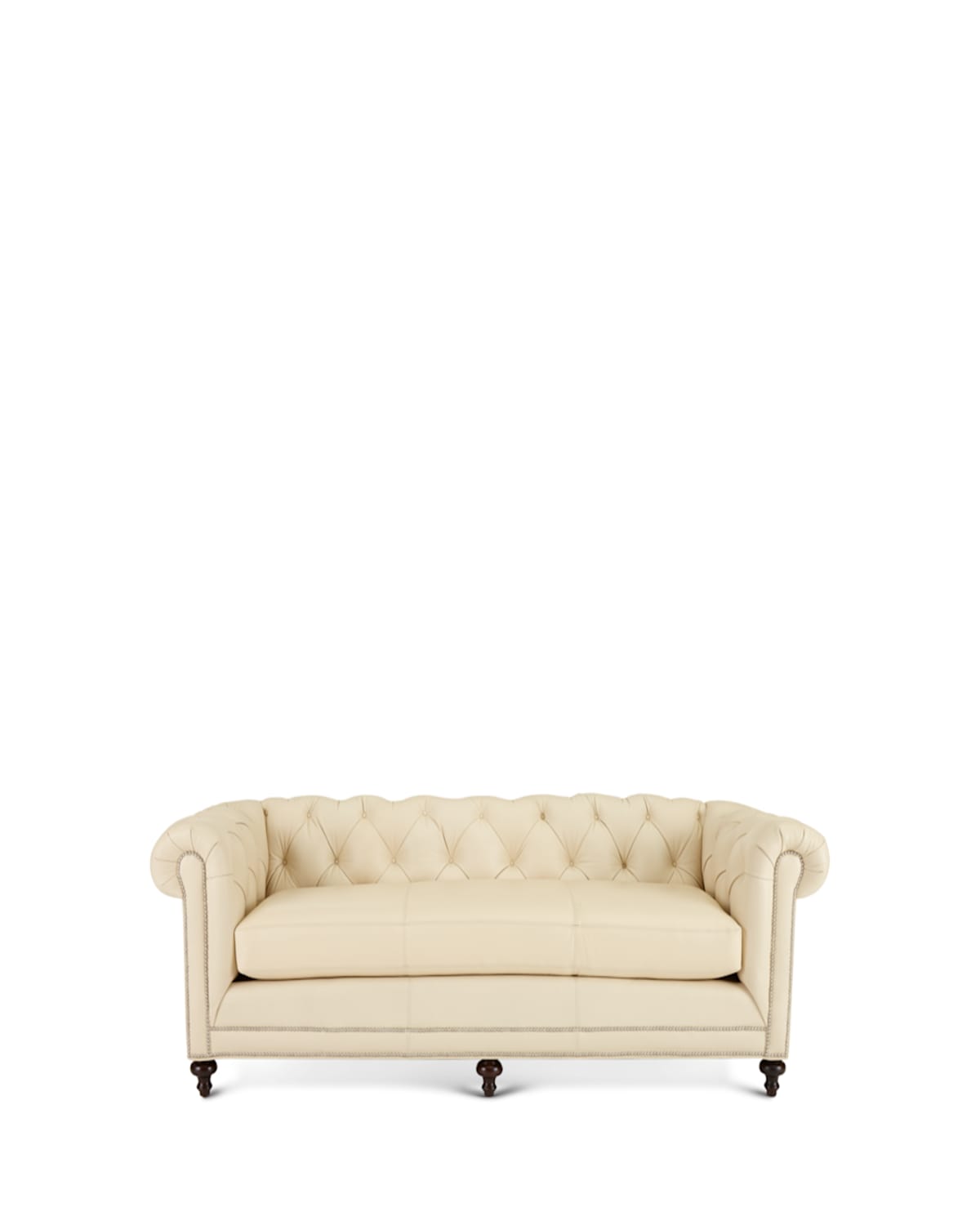 Massoud Davidson Cream Tufted Chesterfield Sofa In Cream