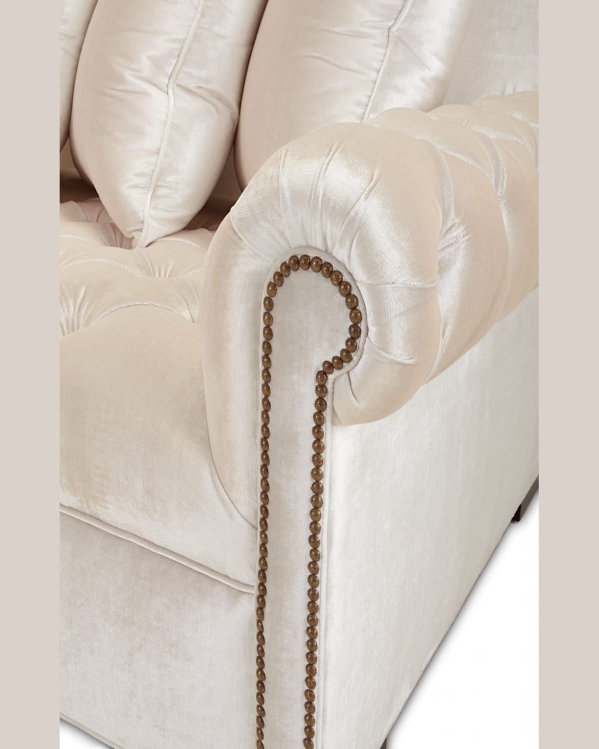 Haute House Divine Tufted Left Chaise Sectional 157" In White