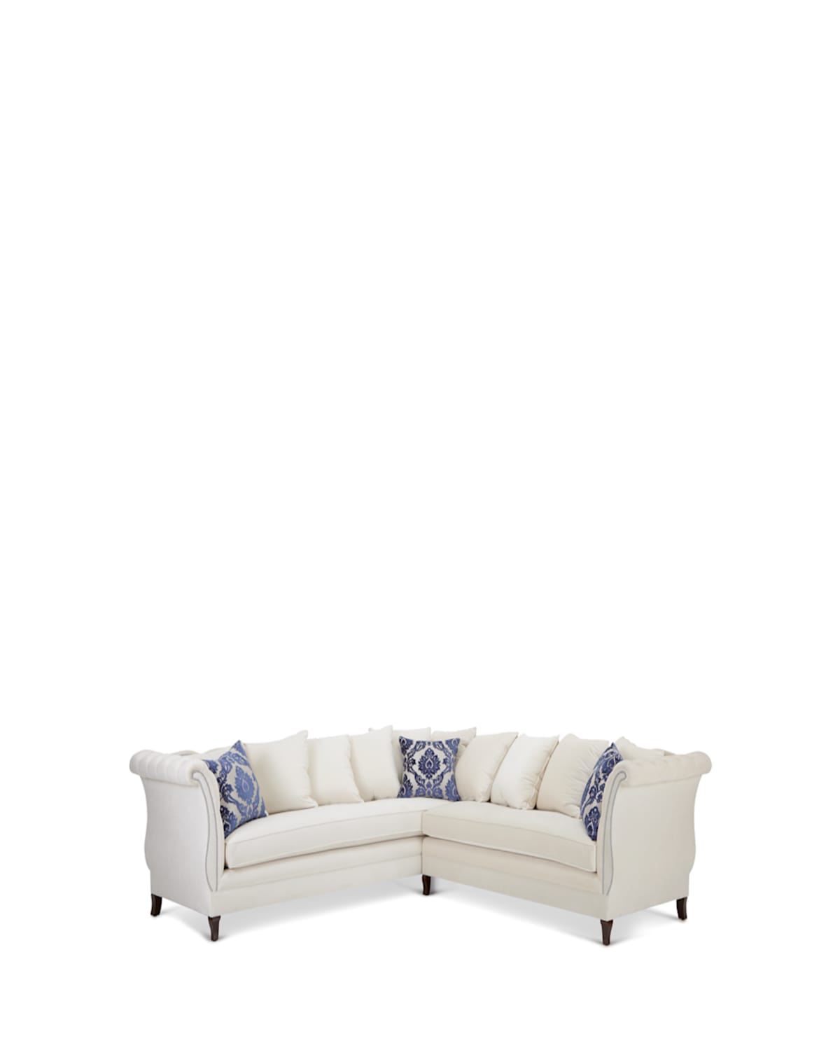 Shop Haute House Gigi Sectional Sofa In Oyster