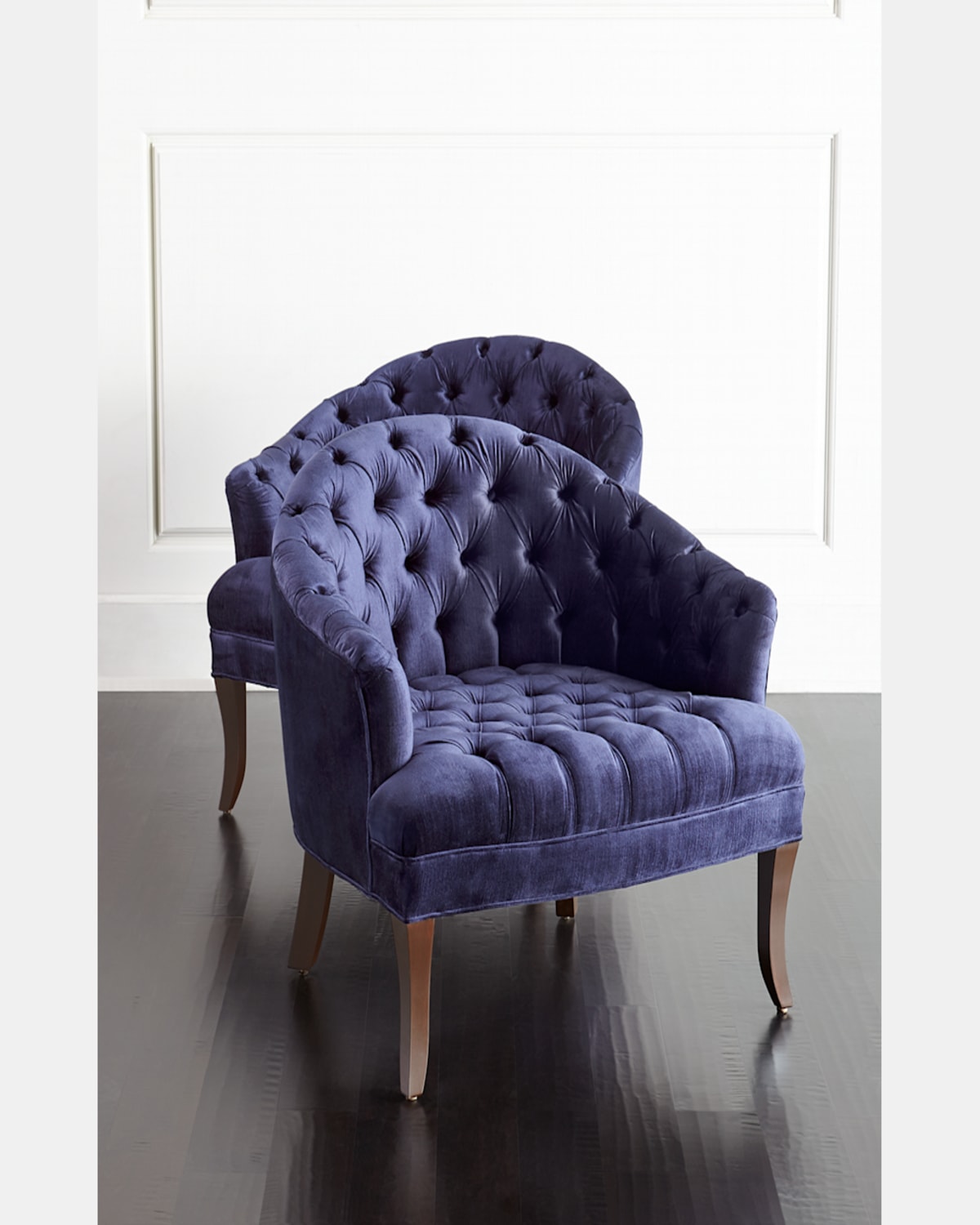 Haute House Ariana Tufted Chair In Navy
