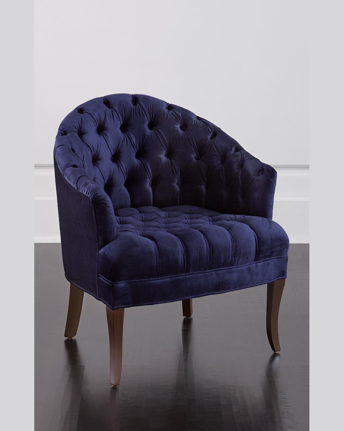 Haute House Ariana Tufted Chair In Navy