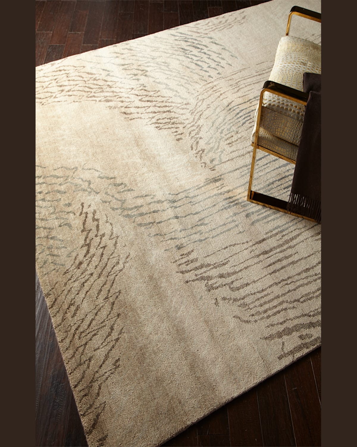 Josie Natori Shady Brook Rug, 6' X 9' In Tan