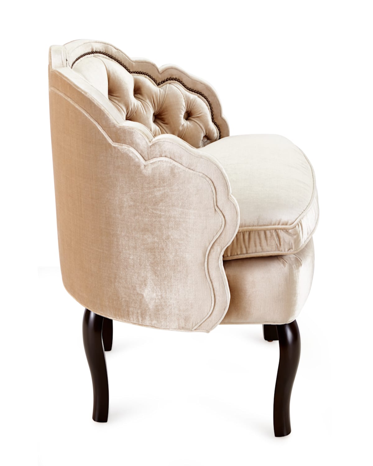 Shop Haute House Pippa Tufted Chair In Taupe