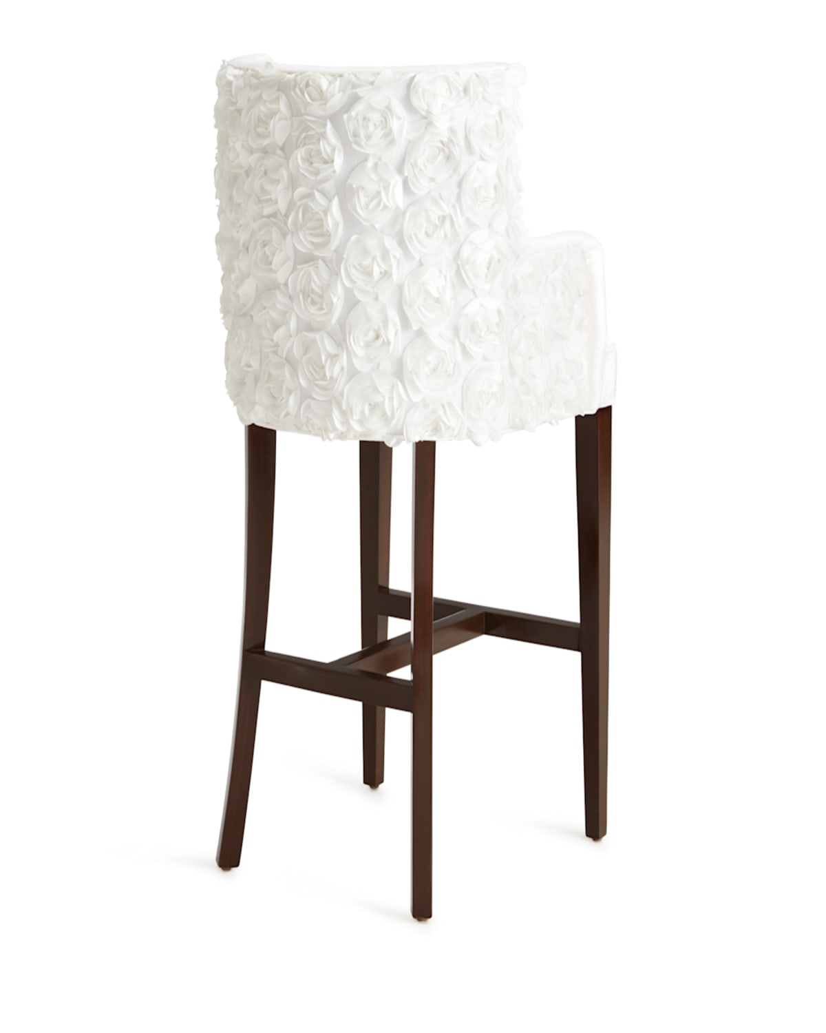 Haute House Tiffany Tufted Barstool In White