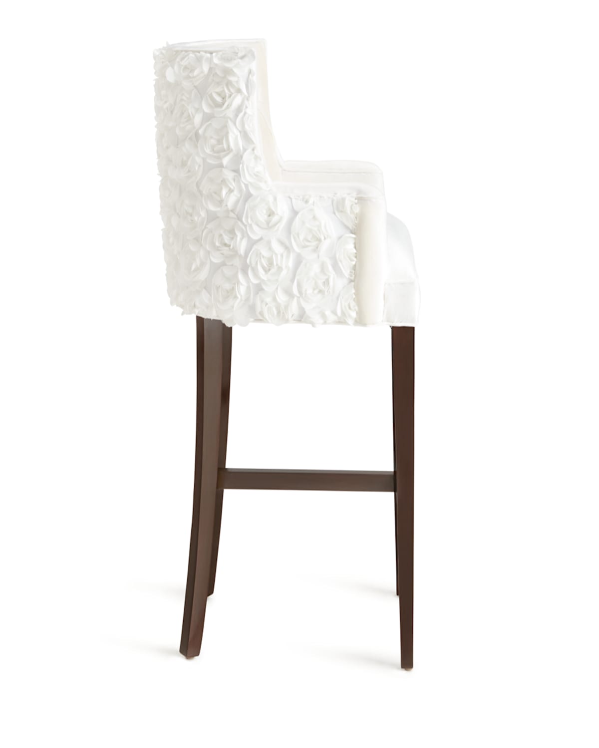 Haute House Tiffany Tufted Barstool In White