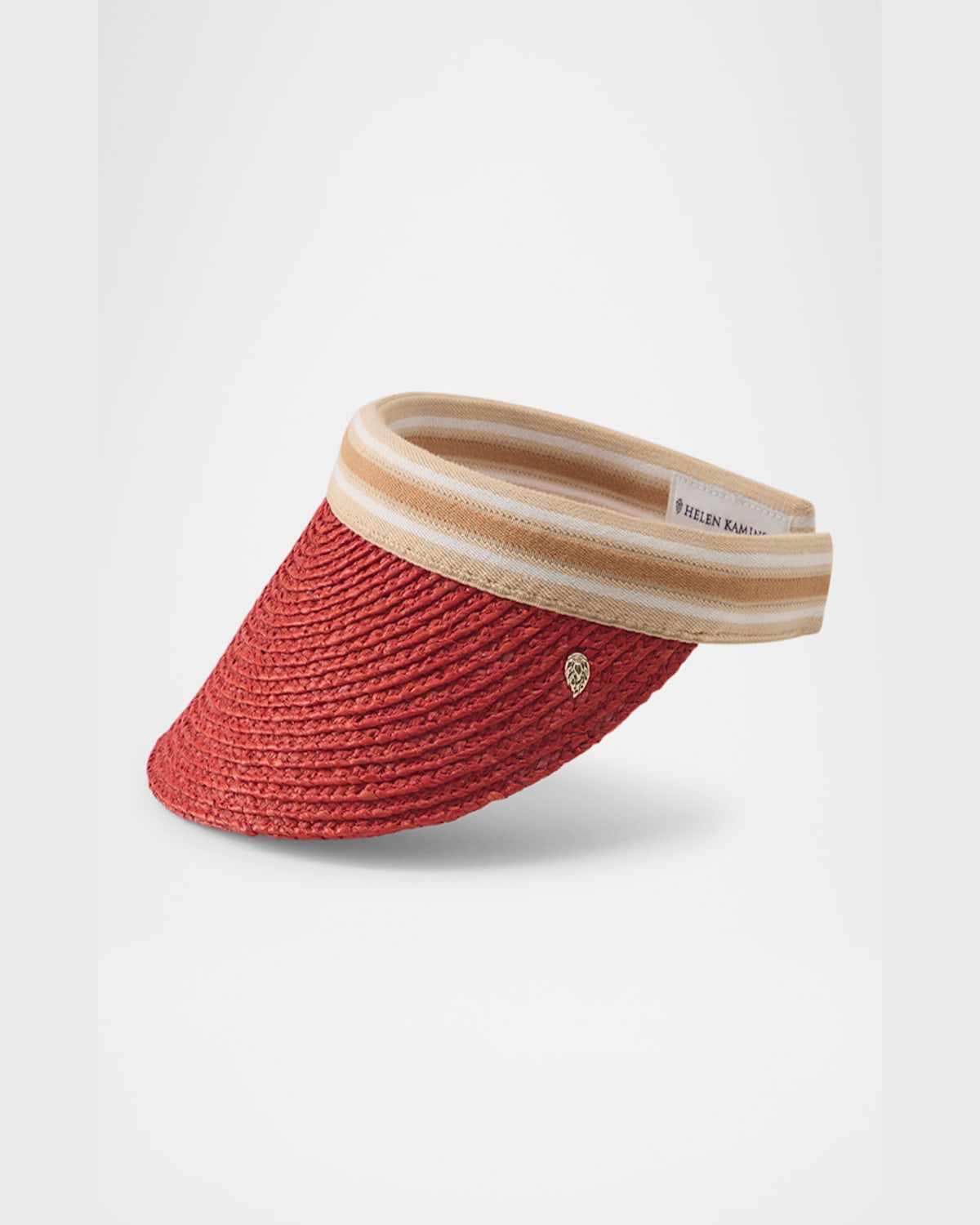 HELEN KAMINSKI BIANCA CLASSIC SLIDE-ON RAFFIA VISOR 