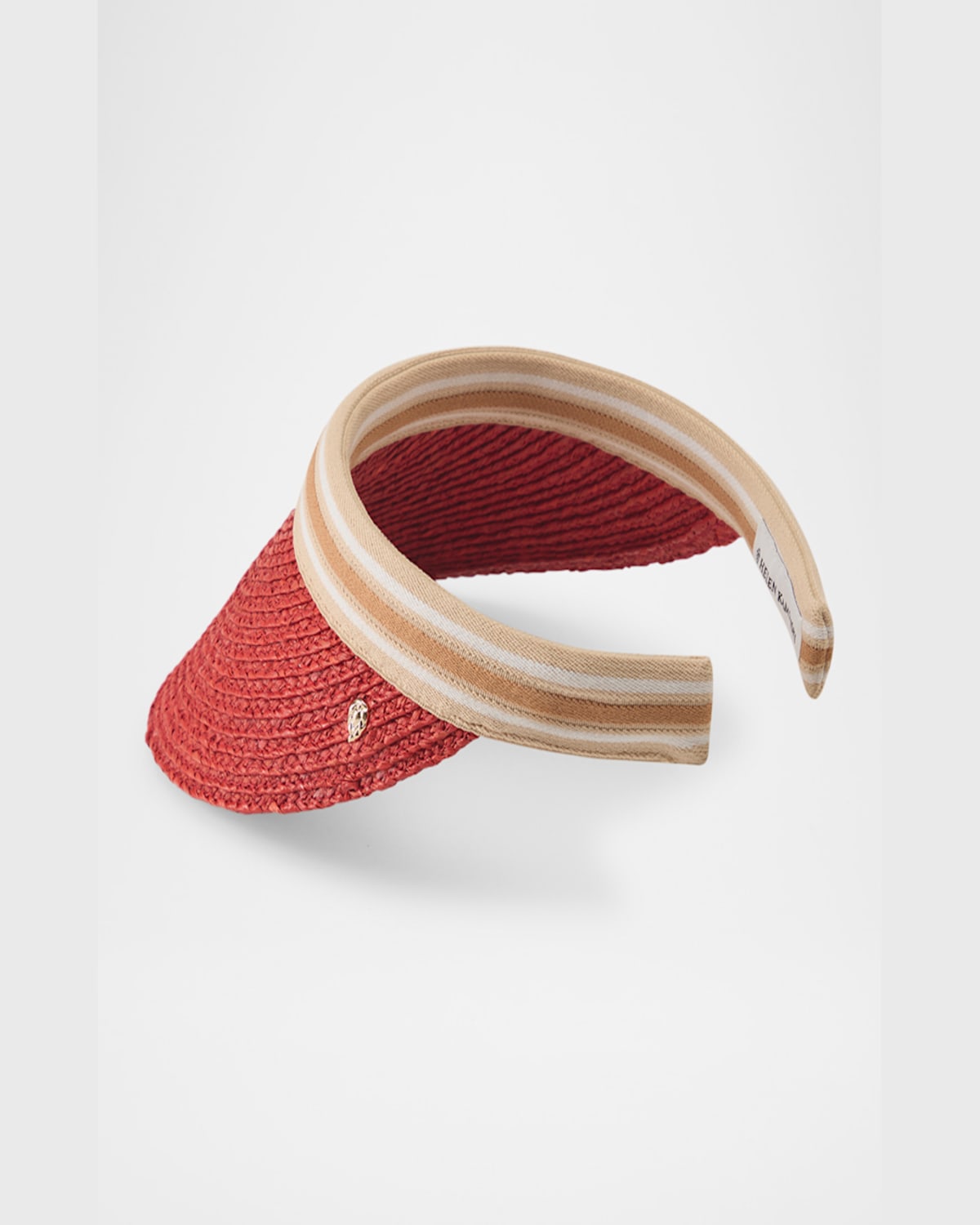 HELEN KAMINSKI BIANCA CLASSIC SLIDE-ON RAFFIA VISOR 