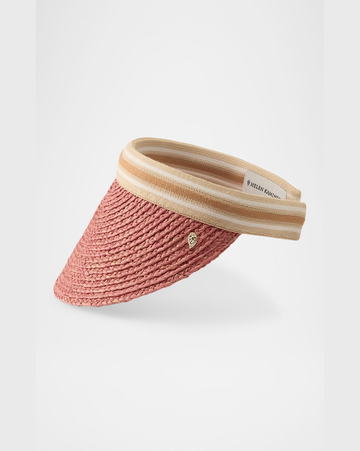 HELEN KAMINSKI BIANCA CLASSIC SLIDE-ON RAFFIA VISOR 