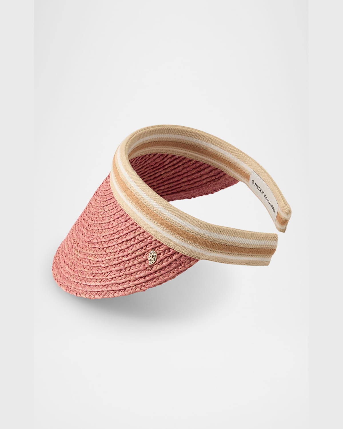 HELEN KAMINSKI BIANCA CLASSIC SLIDE-ON RAFFIA VISOR 