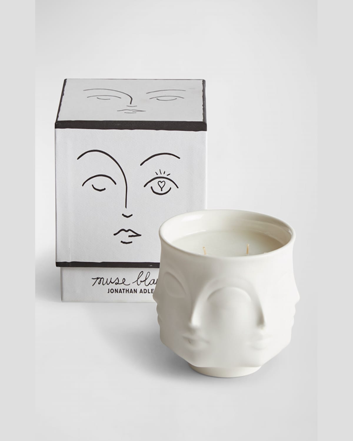 Jonathan Adler White Muse Candle In White