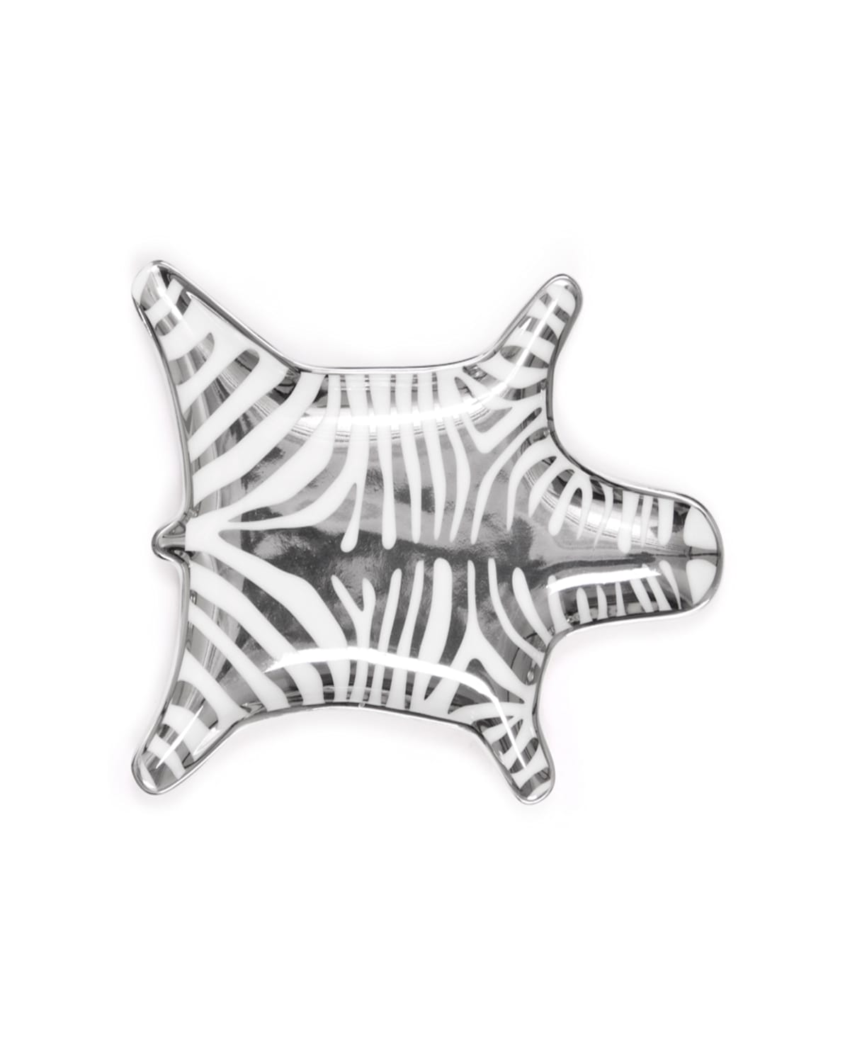Jonathan Adler Zebra Dish In Silver
