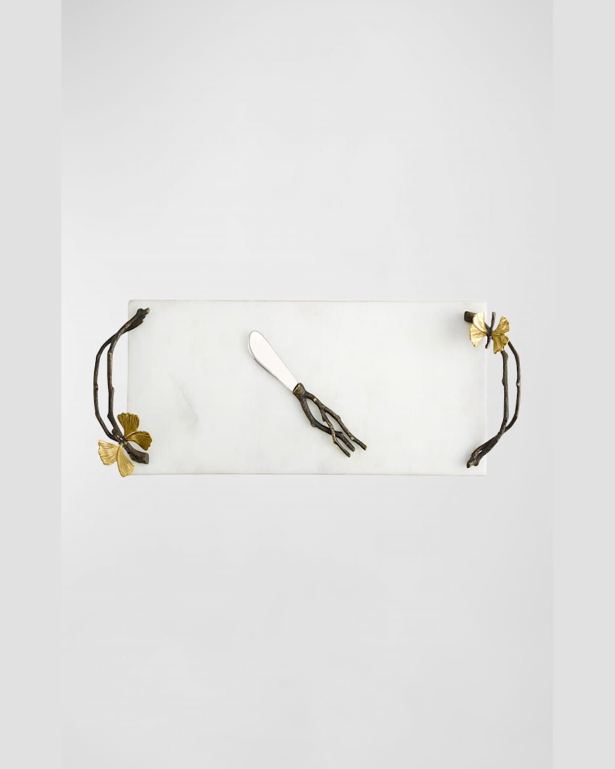 Michael Aram Butterfly Ginkgo Small Cheese Board With Knife