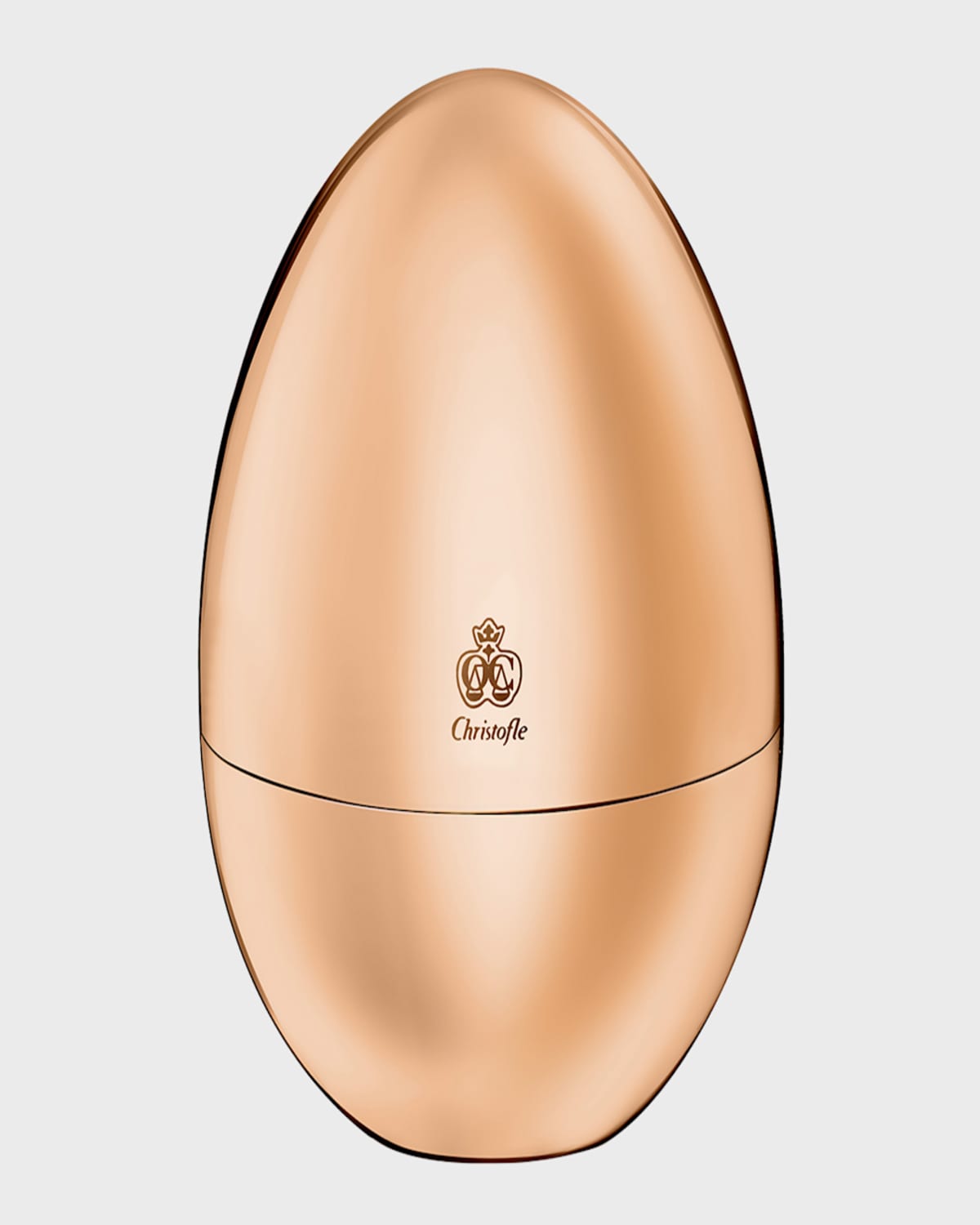 Christofle Mood Espresso Rose-gold Plated Spoons In Rose Gold-plated Egg Set Of Six