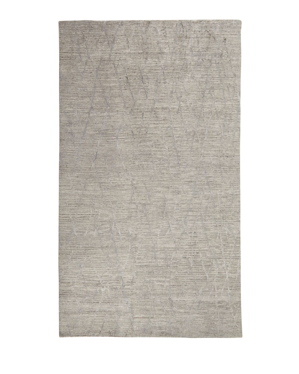 Nourcouture Ling Hand-knotted Rug, 10' X 14' In Ash