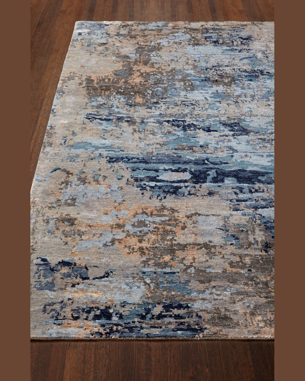Josie Natori Tala Hand Knotted Rug, 4' X 6' In Blue
