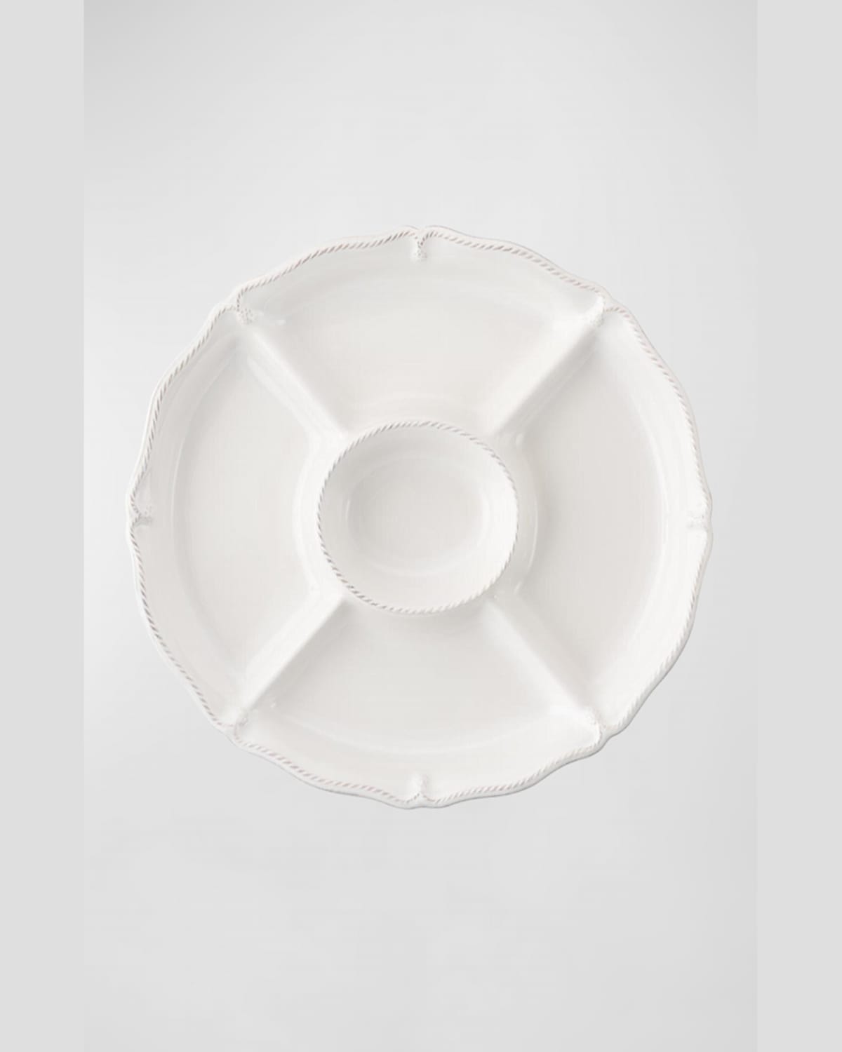 Juliska Berry & Thread Whitewash Crudite Platter In Whitewash