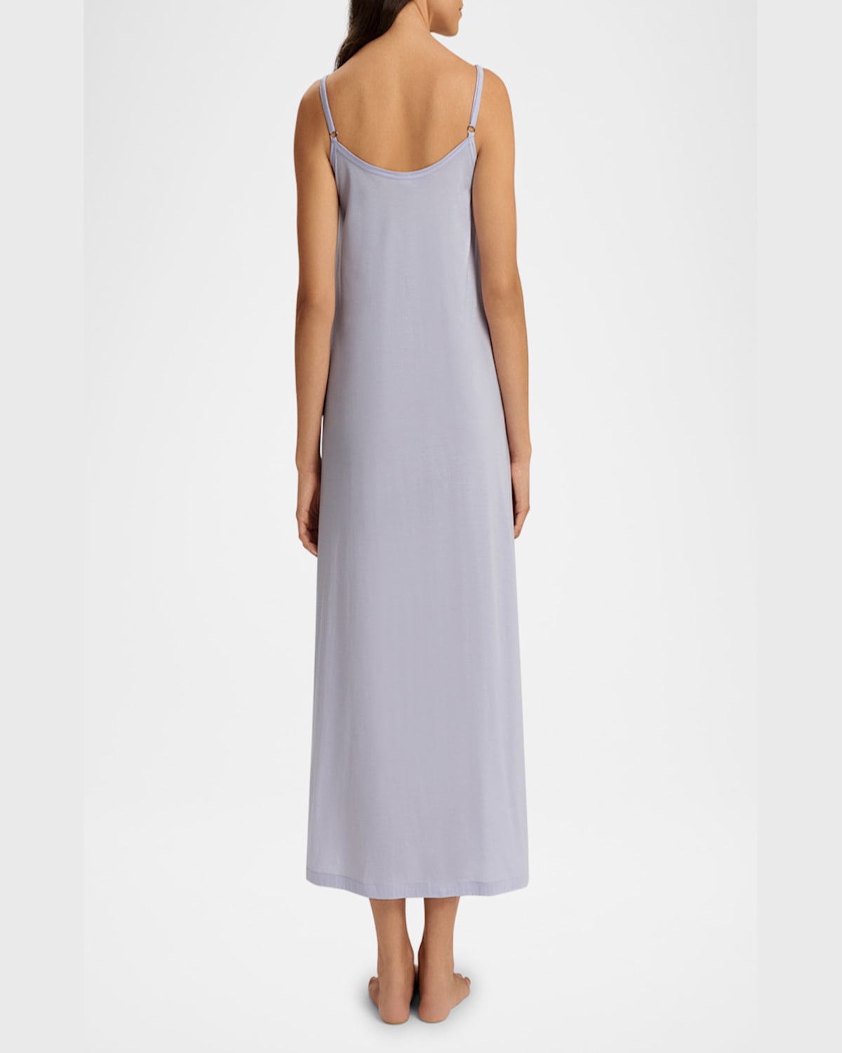 Hanro Womens Purple Heather Juliet Spaghetti-strap Cotton-jersey Night Dress Xs In Purple Heather