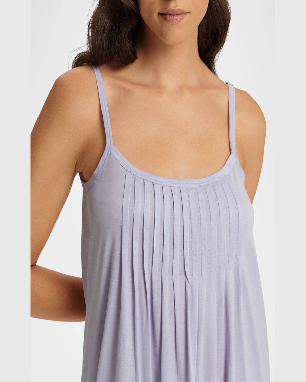 Hanro Womens Purple Heather Juliet Spaghetti-strap Cotton-jersey Night Dress Xs In Purple Heather
