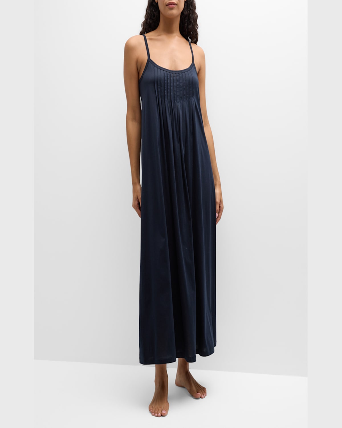 Hanro Womens Purple Heather Juliet Spaghetti-strap Cotton-jersey Night Dress Xs In Purple Heather