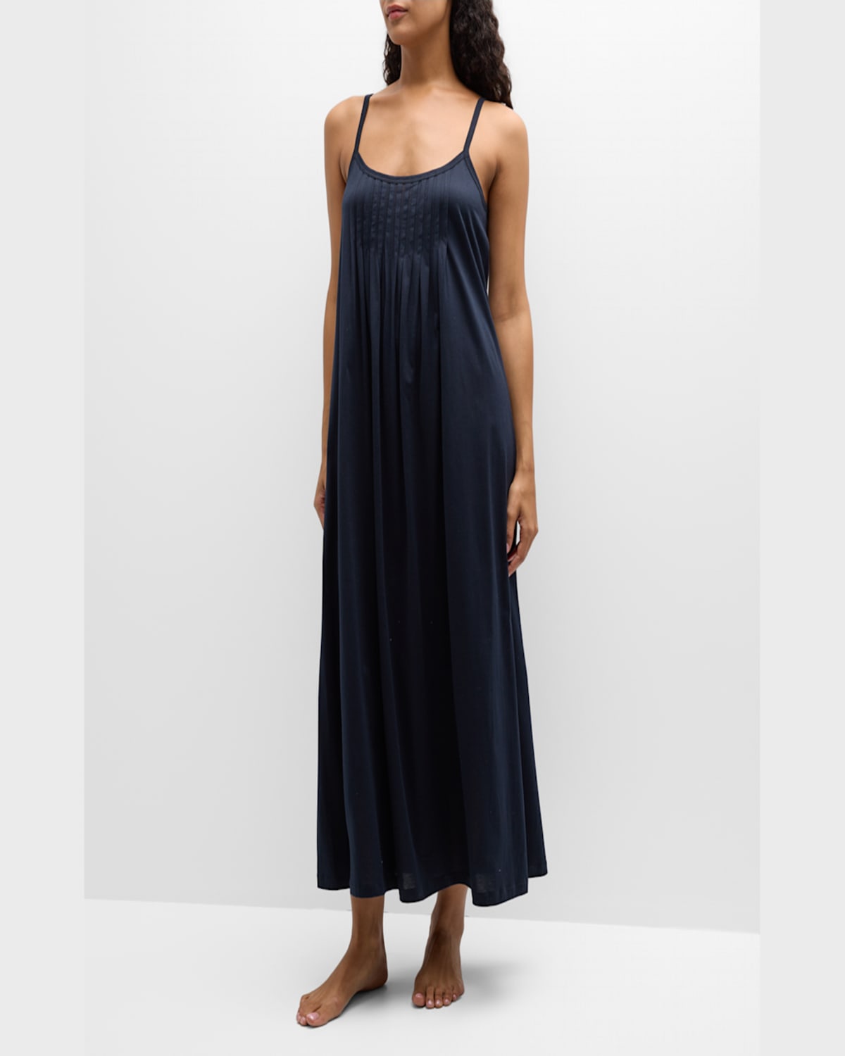 Hanro Womens Purple Heather Juliet Spaghetti-strap Cotton-jersey Night Dress Xs In Purple Heather
