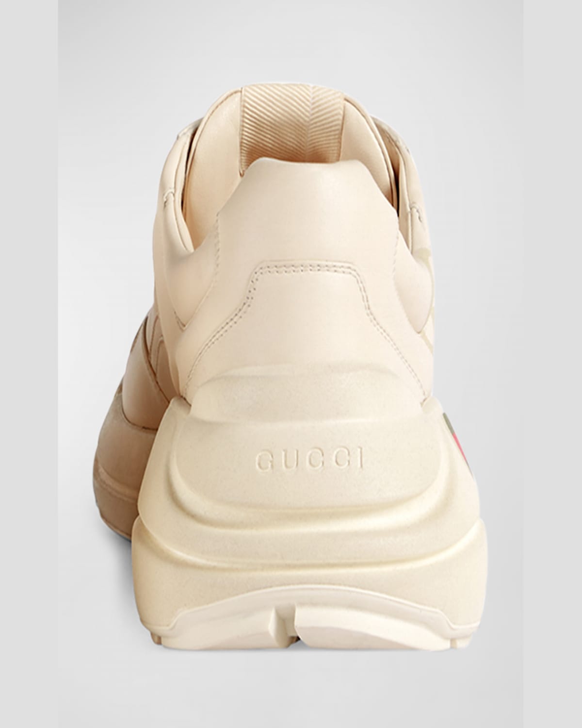 Gucci Men's Rhyton Retro Logo Sneakers In Ivory