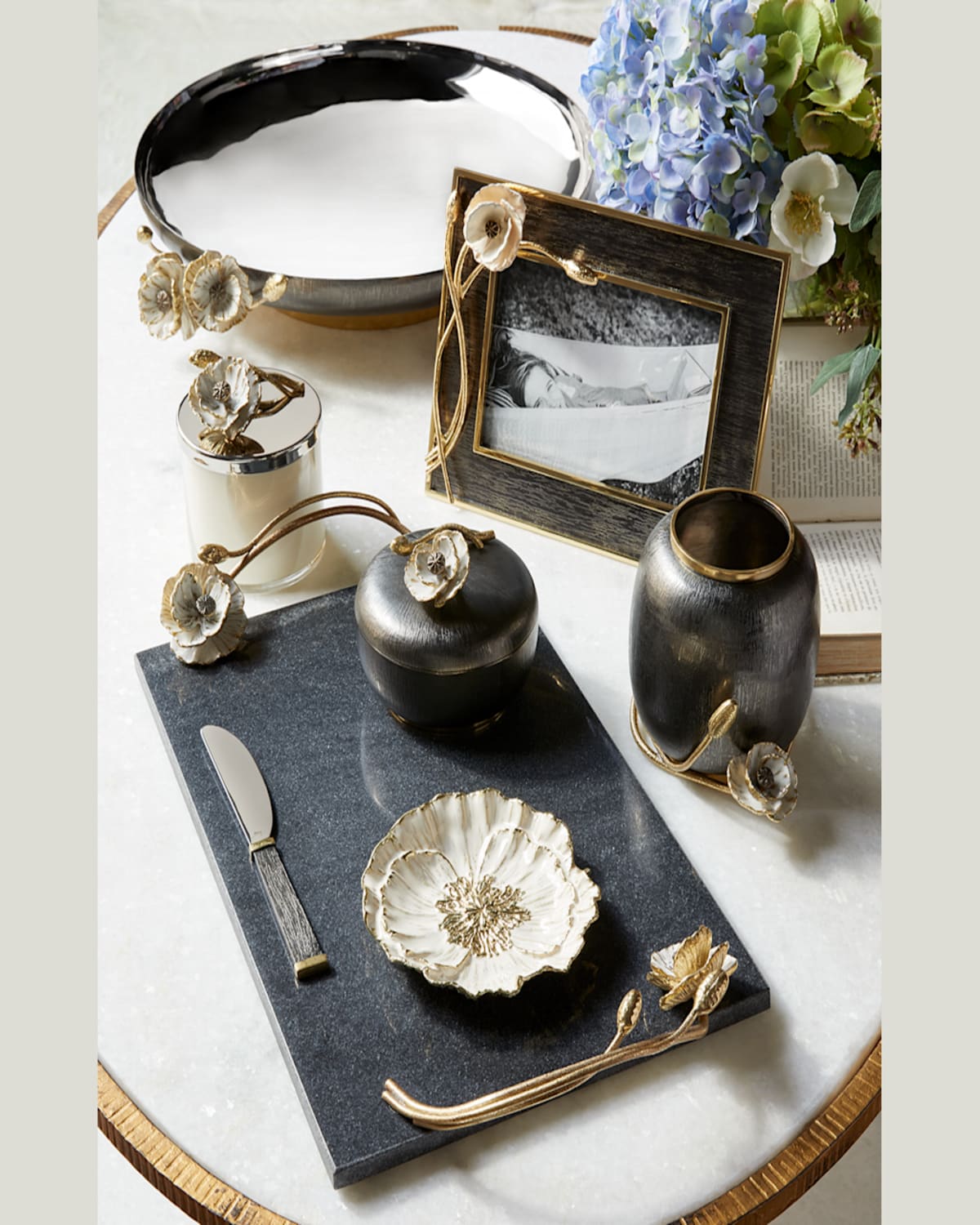 Michael Aram Anemone Large Footed Platter