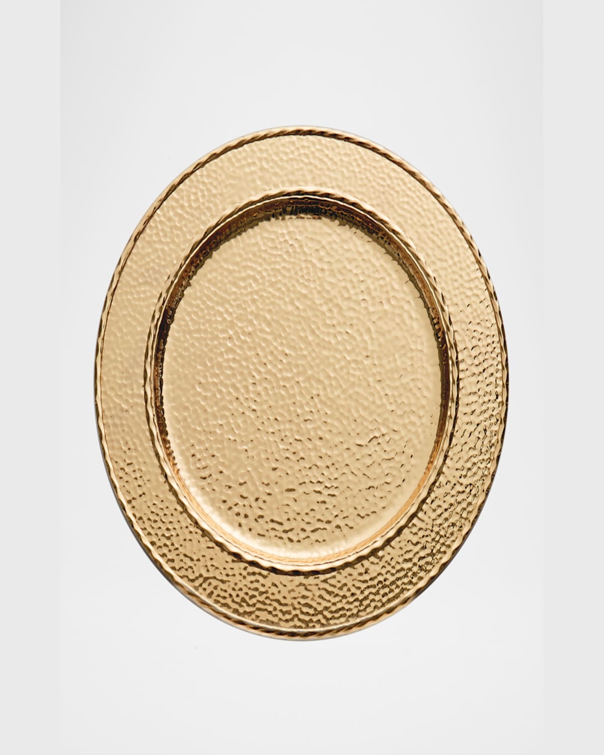 Michael Aram Hammertone Goldtone Charger