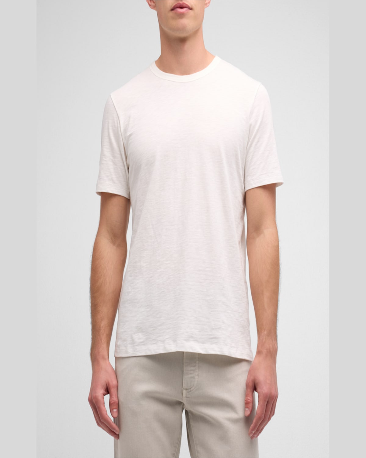 Theory Essential Crewneck Short Sleeve Tee In Rainstorm
