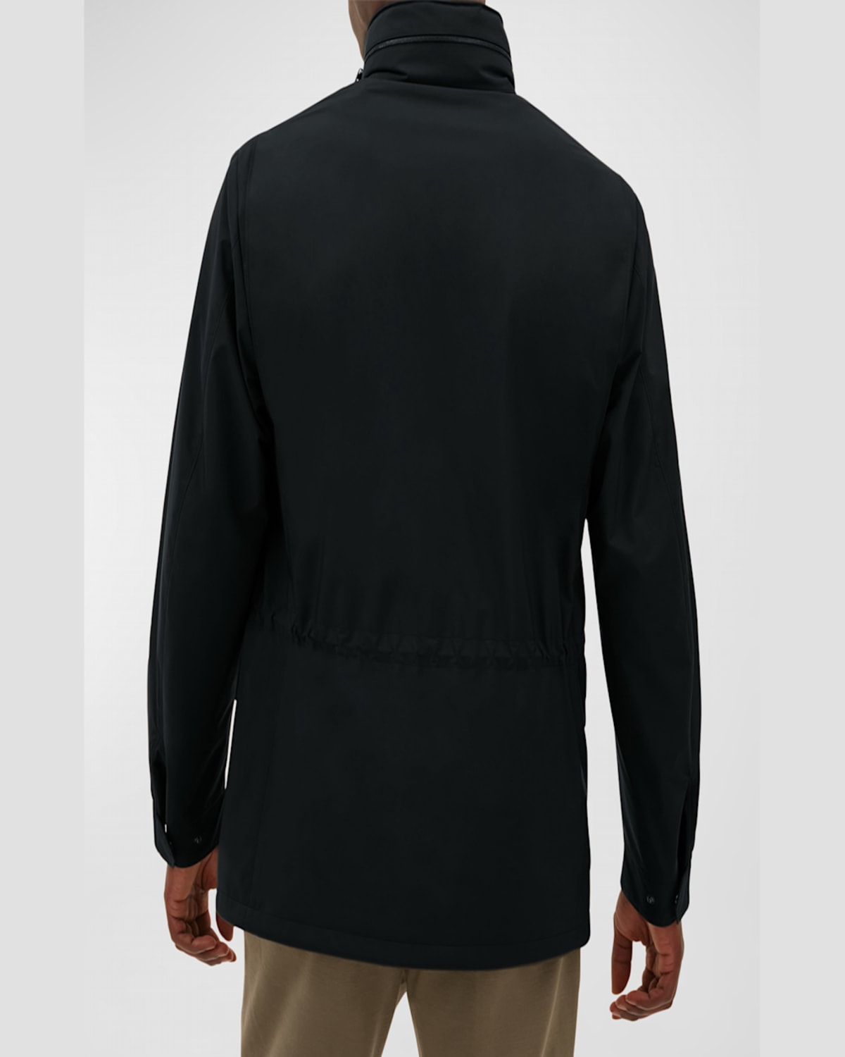 Loro Piana Linen And Silk-blend Field Jacket In Brown
