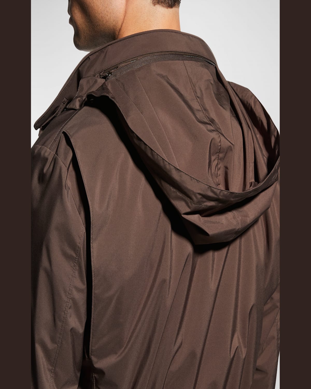 Loro Piana Linen And Silk-blend Field Jacket In Brown