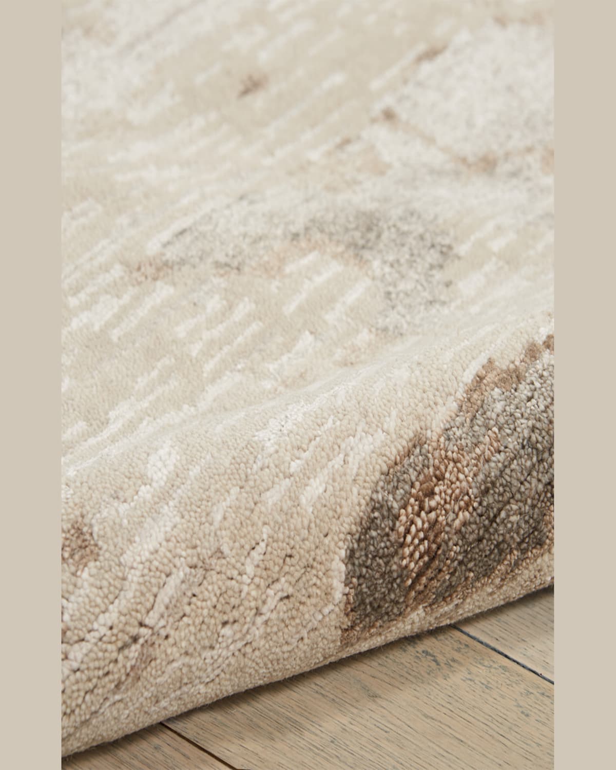 Christopher Guy Truffle Hand Knotted Rug, 9' X 12' In Natural Tan