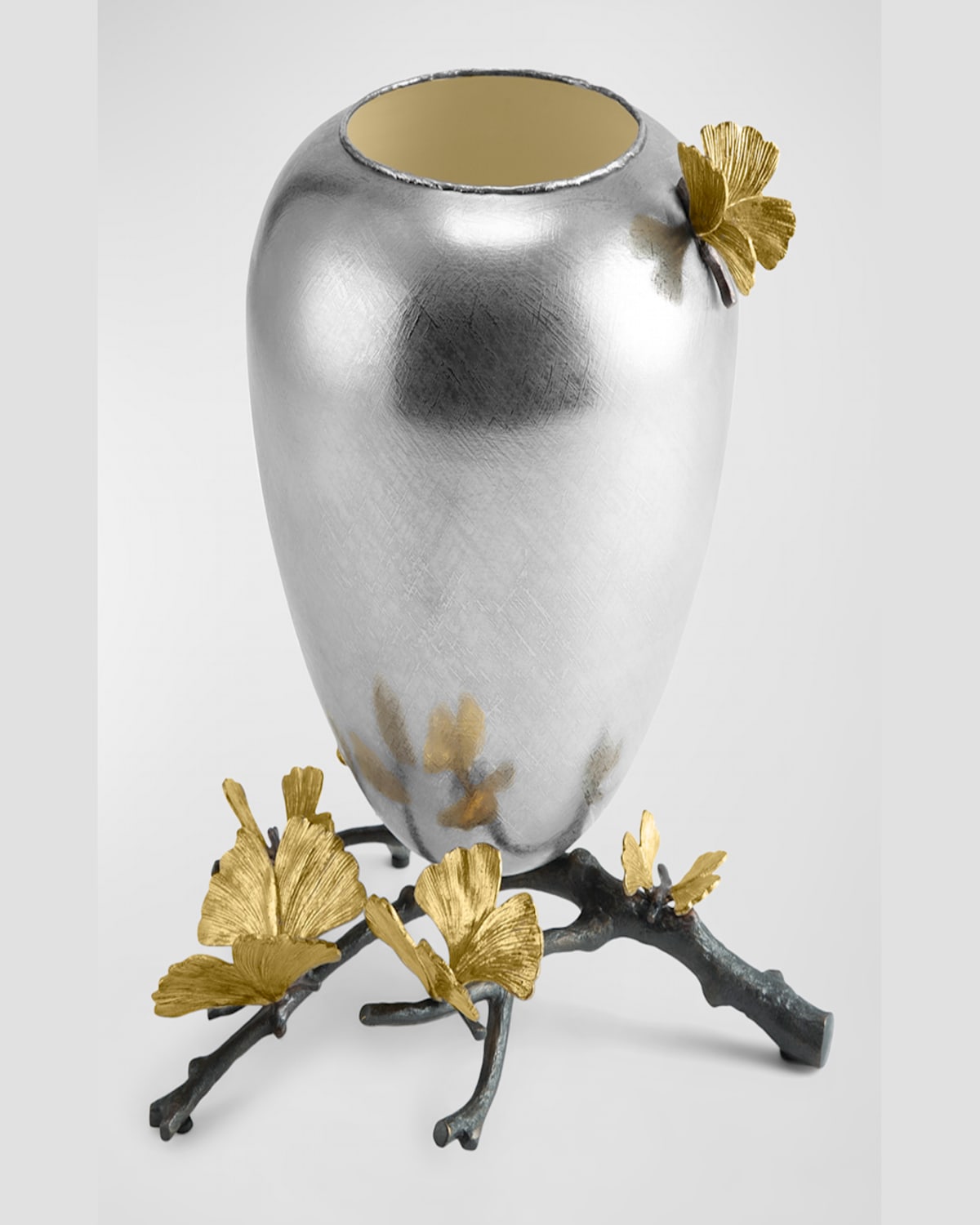 Michael Aram Medium Butterfly Ginkgo Vase In Bronze