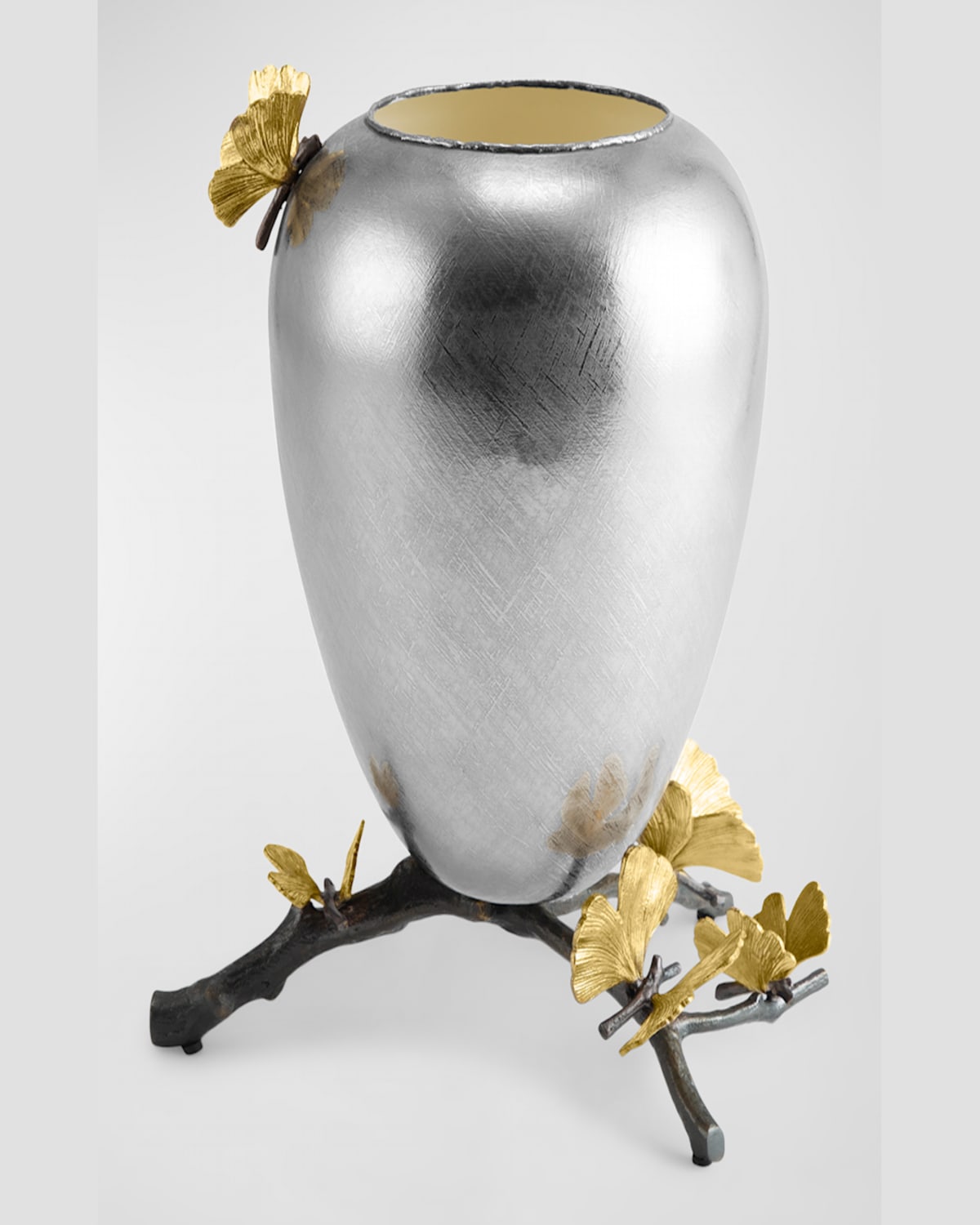 Michael Aram Medium Butterfly Ginkgo Vase In Bronze