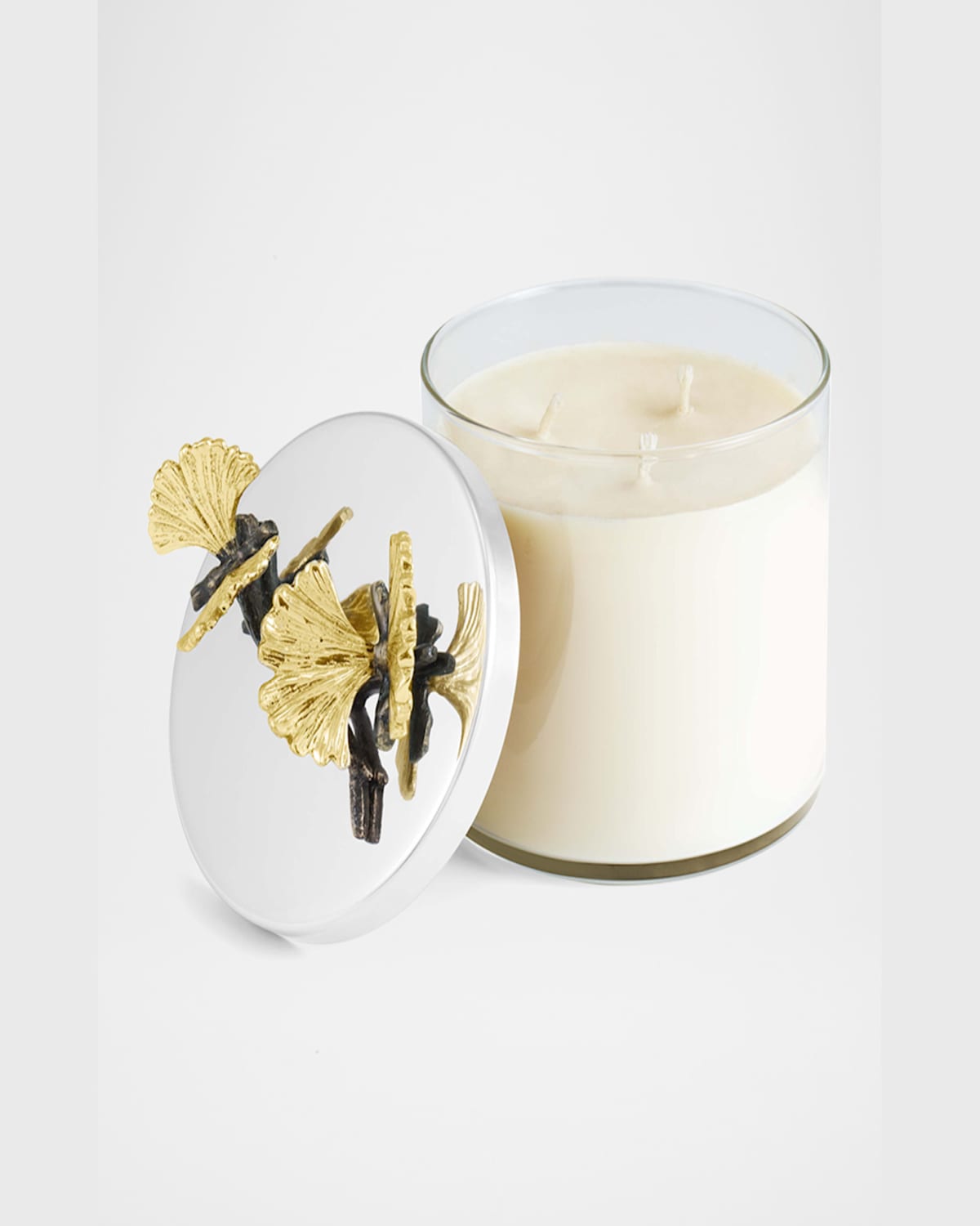 Michael Aram Butterfly Ginkgo Candle In Silver