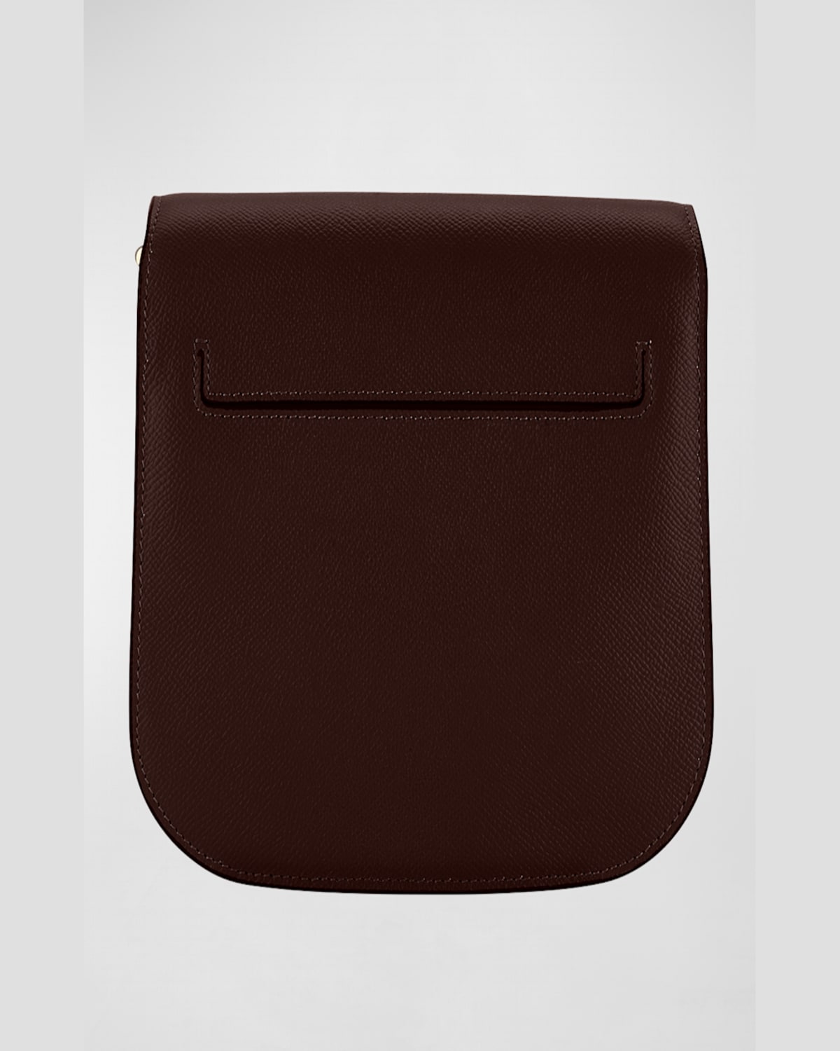 Tom Ford Tara Mini Crossbody In Grained Leather With Leather Strap In Espresso