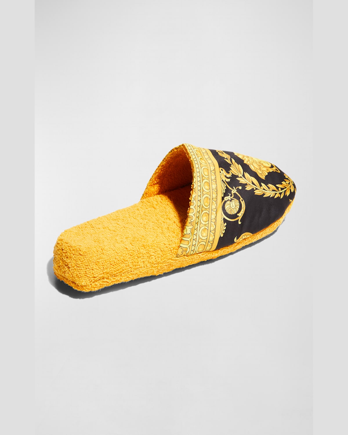 Versace Large I Love Baroque Slippers In White