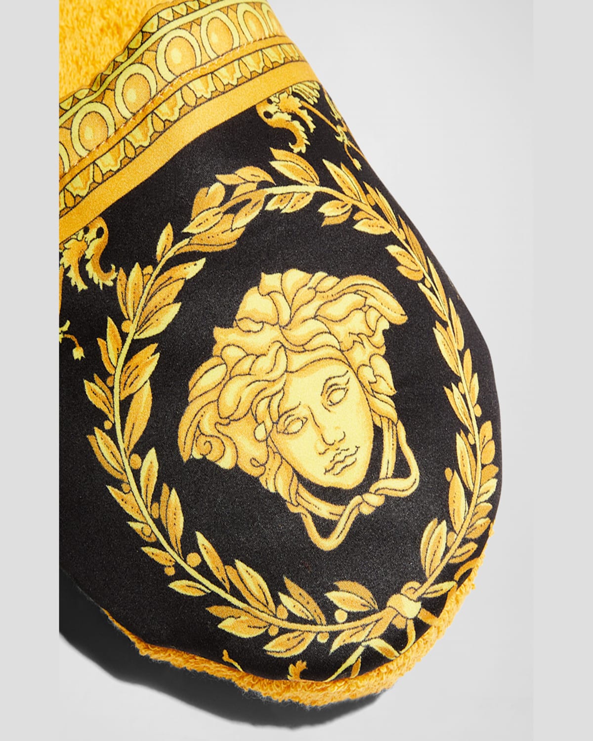 Versace Large I Love Baroque Slippers In White