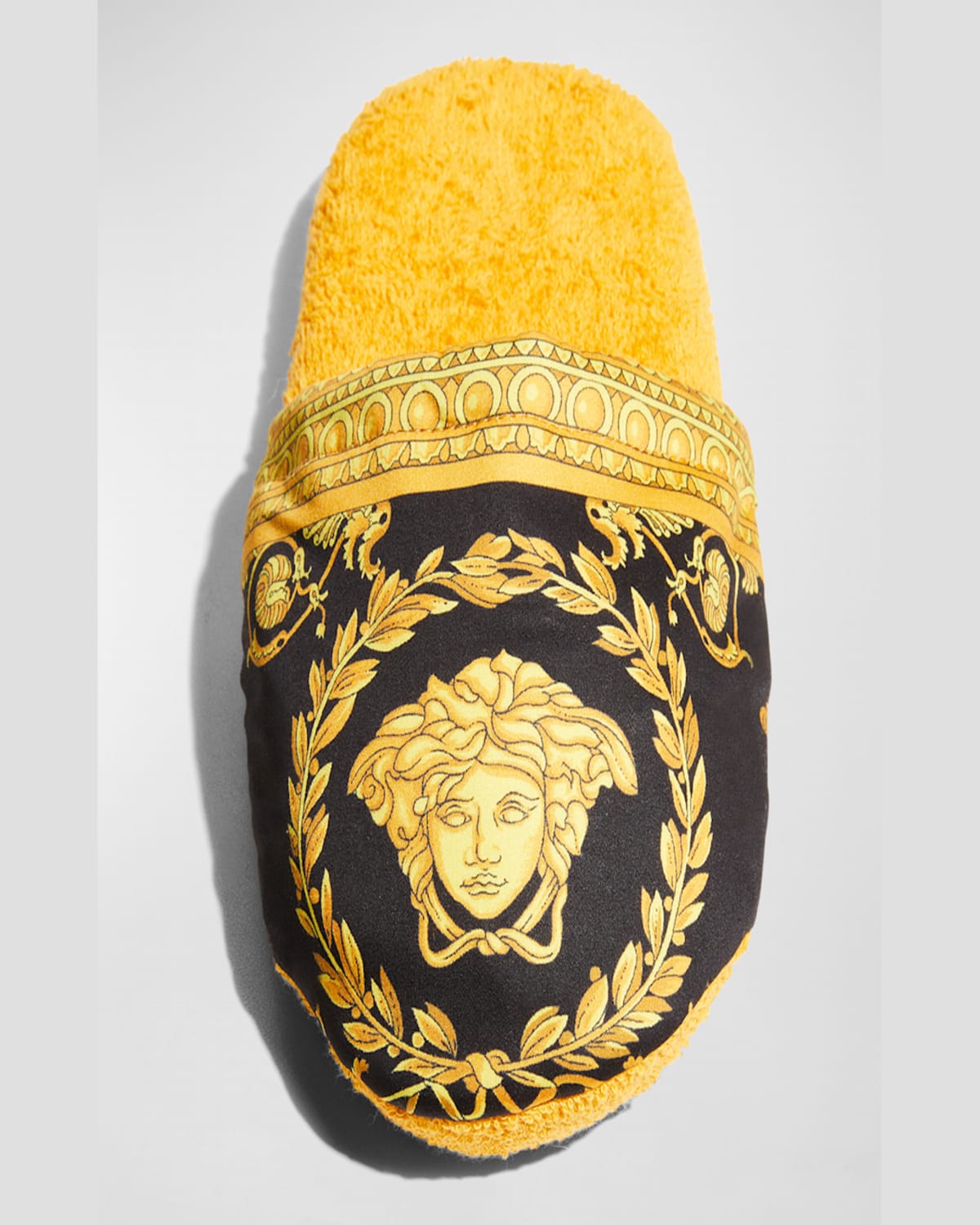Versace Large I Love Baroque Slippers In White
