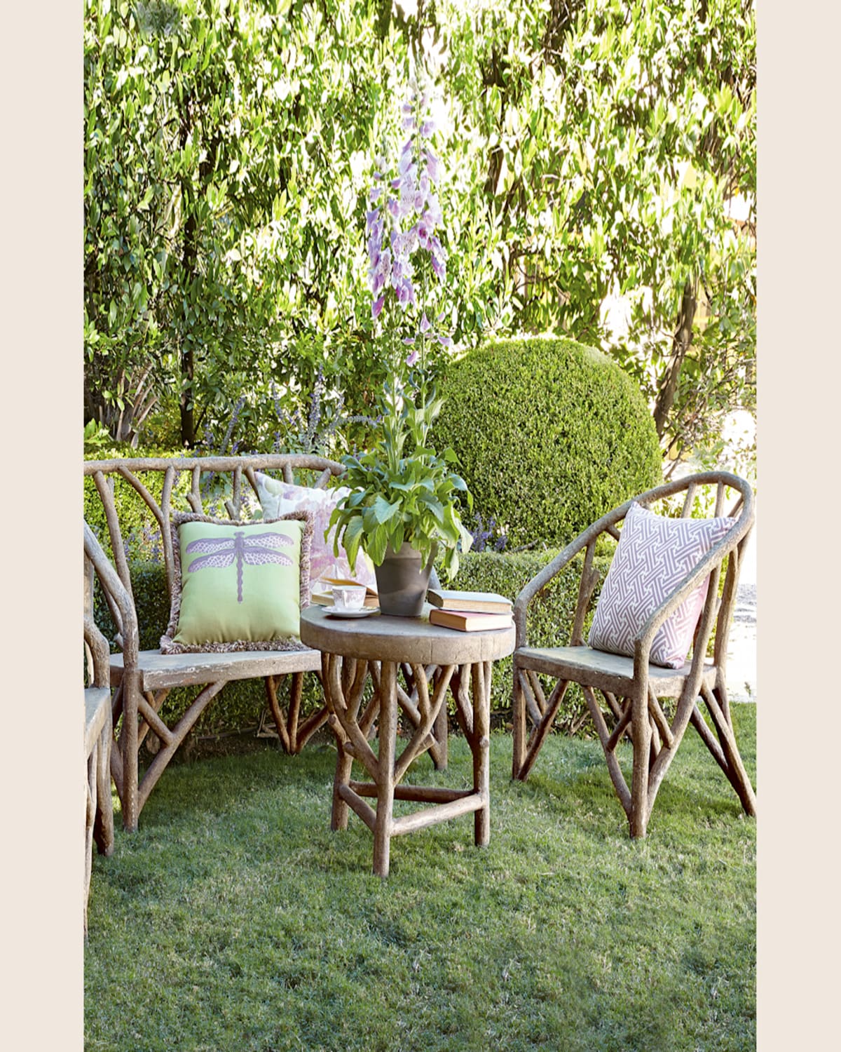 Neiman Marcus Artemis Faux-bois Bench